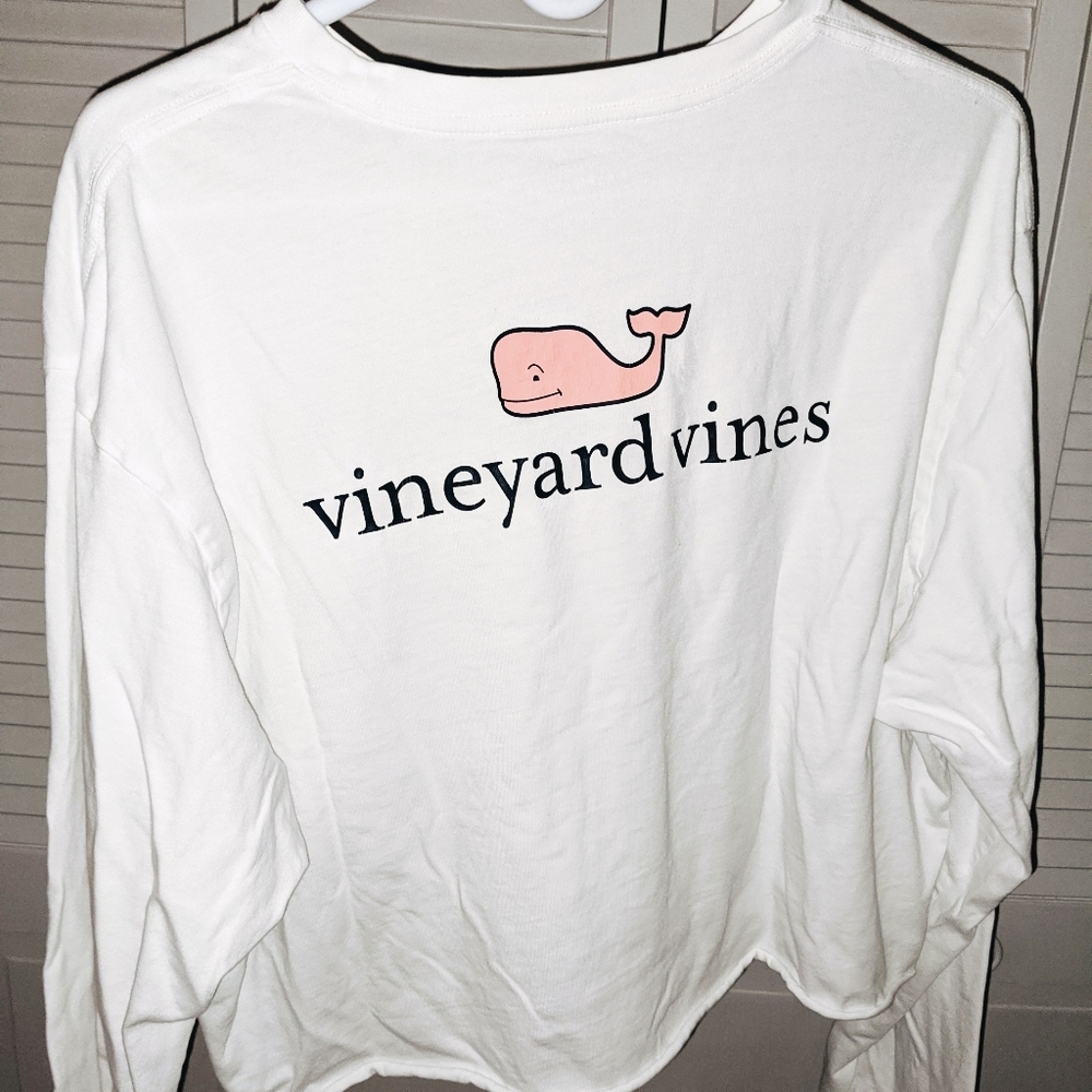 Vineyard Vines cropped long-sleeve tee